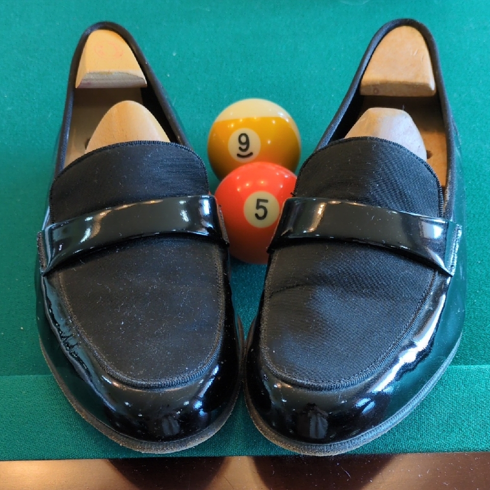 Salvatore Ferragamo Black Patent Leather Loafers 9.5EE. Make an offer.